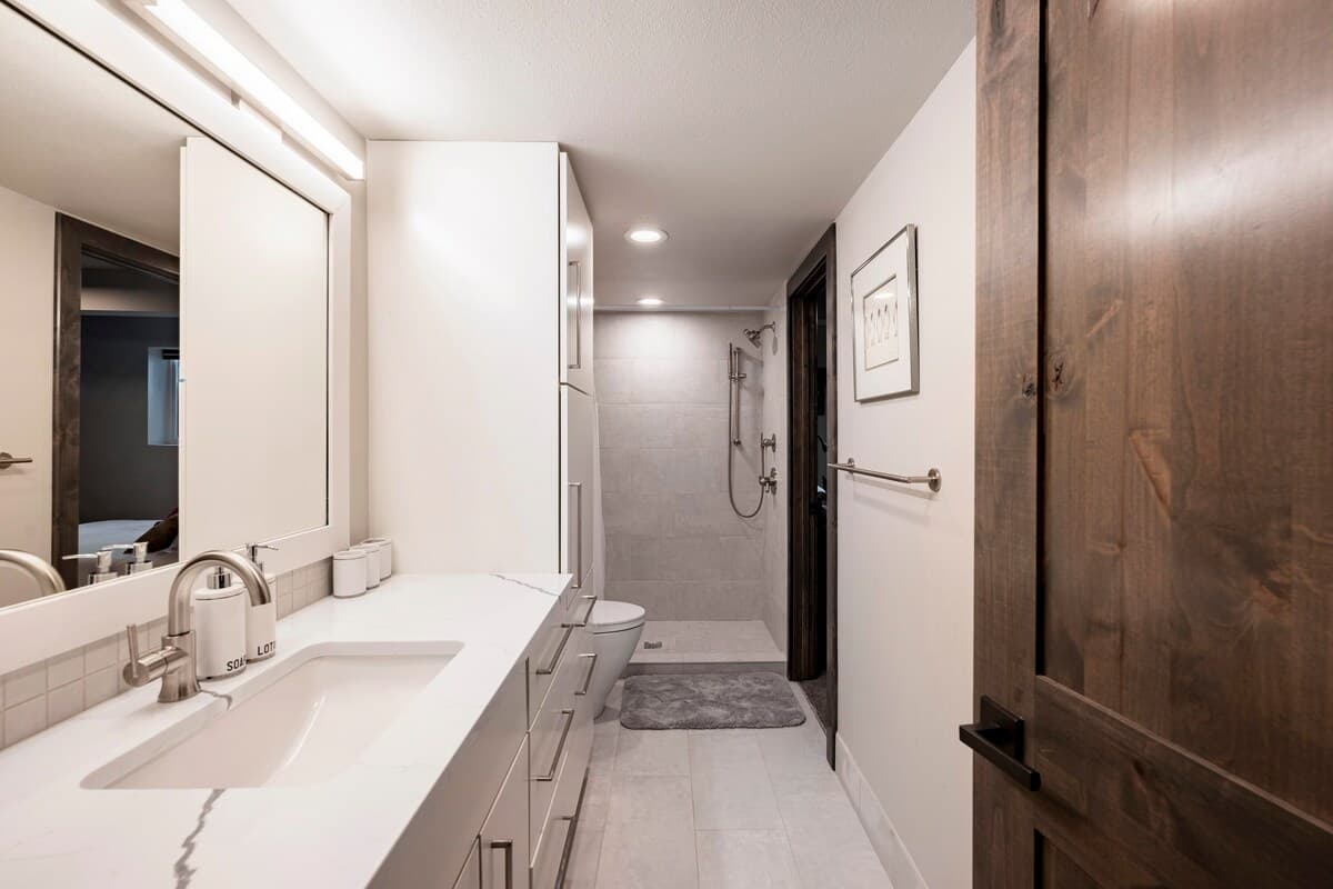Interior of the Evergreen mountain home