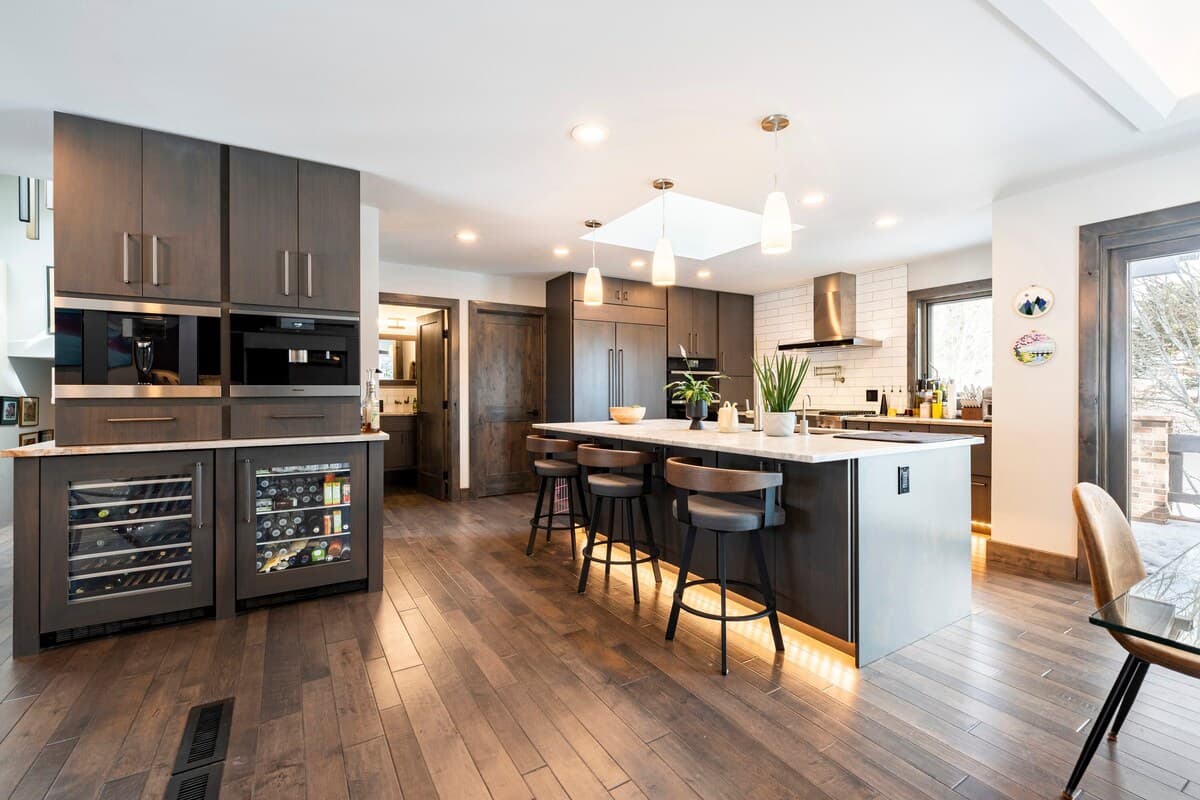 A sleek, modern kitchen in a Corvus Homes property